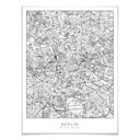Plakat mapa miasta Berlin