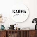 Alu-Dibond Karma regelt das schon - Rund