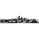 Sticker mural - Philadelphie Skyline