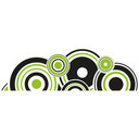 Wallsticker - Retro Cirkler Grøn