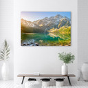 Canvasbillede, bjergsø