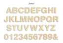 Letras de madera 20 cm altura letra