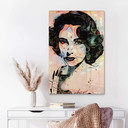Glasschilderij Zamart - Hommage to Miro - Liz Taylor