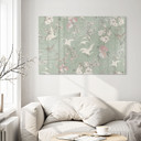 Akrylbillede Kraner i kirsebærblomst Rush Green - Bloomery Decor