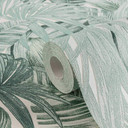 tapet blomstret grøn hvid - non-woven tapet A.S. Création