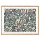 Plakat z kolibrem w tropikalnym lesie - Bloomery Decor