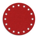 Juletræstæppe - Stjernekrans