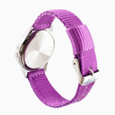 Kinder Armbanduhr - Lernuhr analog - Violett mit Regenbogen Zifferblatt