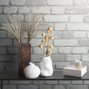 Sten-effekt tapet, hvid non-woven tapet 
