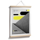 Poster Brutalisme Design Geel Grijs - Sub88 Studio