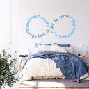 Wallsticker The best is yet to come (tofarvet)