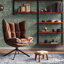 Tapeta z włókniny ptaki, kwiaty kwiatowa natura w kolorze zielonym