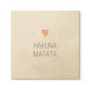 Plakat drewniany Confetti & Cream - Hakuna Matata - Square