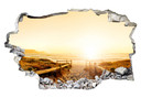 3D Wallsticker Solnedgang på stranden