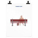 Plakat filmowy inspirowany filmem "Forrest Gump" - Gomes