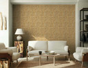 Non-woven tapet i 3D-vævet trælook beige 3D-look
