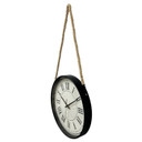 Orologio industriale a sospensione con numeri romani e sospensione a corda - orologio della stazione ferroviaria Ø35 cm