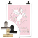 Plakat Kvilis - Unicorn always believe in you - Jednorożec ze skrzydłami