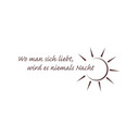 Wandtattoo Wo man sich liebt... 1
