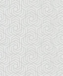 3D-look grå grafisk non-woven tapet 