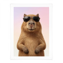 Plakat Cool Capybara med solbriller