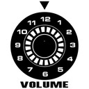 Sticker mural - Horloge Volume