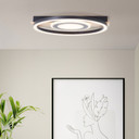 Deckenleuchte Leopold, braun, 5,5 x 39 cm, Holz Moderne LED-Deckenleuchte, dimmbar