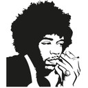 Wallsticker -  Jimi Hendrix