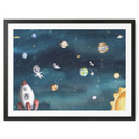 Plakatowa kosmiczna przygoda z astronautami - Oliver Robins