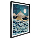 Plakat SpaceFrog Designs - niebieski indygo