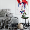 Zelfklevende Poster - Red Head