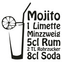 Wandtattoo Mojito