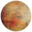 Fototapeta na ścianę Turner - Zachód słońca nad jeziorem - Okrągły - tapeta flizelinowa/tapeta flize