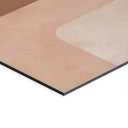 Billede Boho-abstraktion i beige-brun - Costa – print på aluminium (Alu-Dibond)