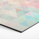 Hexagon Dibond Farverige mosaik-trekanter - Jaszke