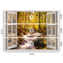 Fototapete Fenster - Wald Bach Natur