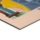 Tableau Amour des Livres - Fille devant l'Étagère - WallChart Art Studio - Alu-Dibond