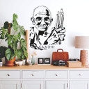 Wallsticker -  Mahatma Gandhi