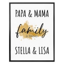 Poster Family is forever + Testo personalizzato