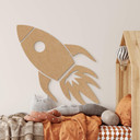Dekoracja drewniana rakieta XXL - MDF natura