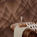 tapeta 3D, geometryczna tapeta Fashion for Walls 4 autorstwa Guido Maria Kretschmer brązowa