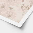 Kwiaty Plakat Dalie Shabby Chic Beżowy - Bloomery Decor