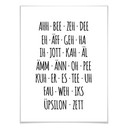 Poster - Das etwas andere Alphabet