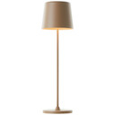 Tischleuchte Cosy, braun, 10 x 37 cm, Metall Beige Tischleuchte Outdoor