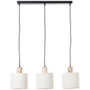 Pendelleuchte Manuel, braun, 130 x 80 cm, Holz Pendellampe