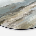 Wanddecoratie Zacht Kustlandschap Grijs - Cheney - Alu-Dibond Rond
