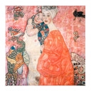 Obraz z tkaniny Klimt - Dziewczyny - Kwadrat