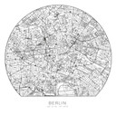 Muursticker rond - Berlijn