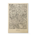 Plakat drewniany mapa miasta Berlin