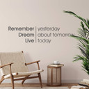 Wallsticker -   Remember Dream Live